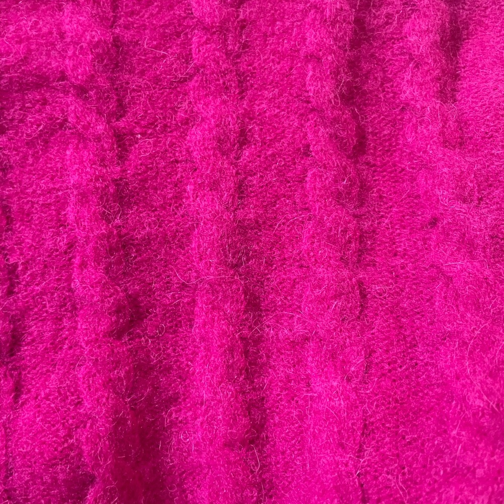 Jacquemus Fuchsia Cable-knit Alpaca-blend Turtleneck Sweater - Picture 5 of 8